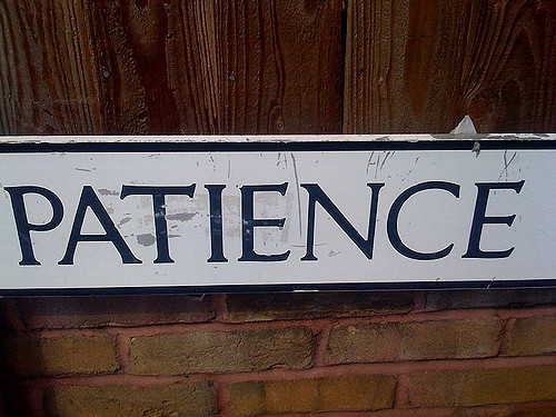 Whether you are receiving personal training or taking group classes, patience is key!