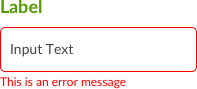 Error Outline and Text: #FF0000