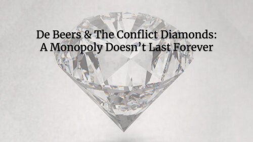 Case Study DeBeers a monopoly