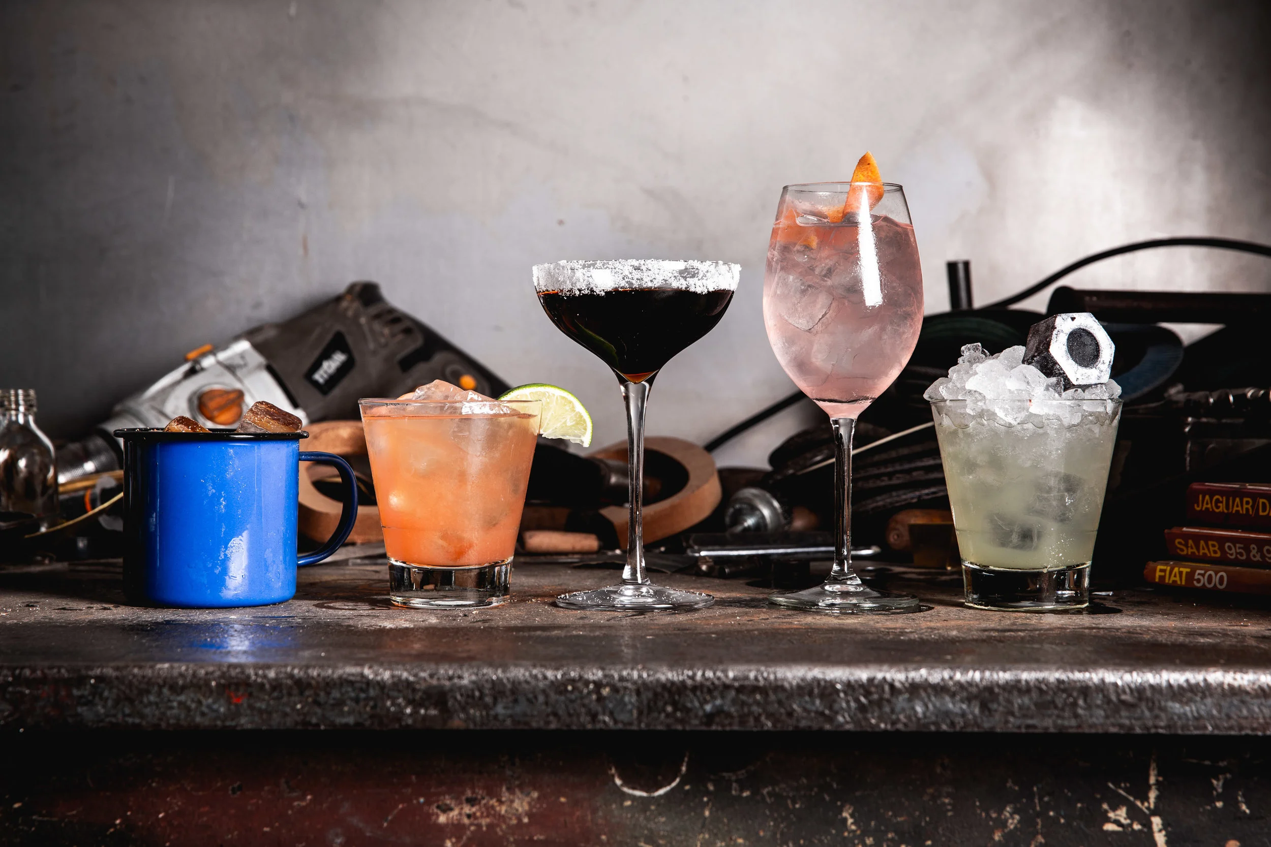 Cocktail line up + Cocktail Bar Manual + Callooh Callay + Shoreditch + London + Cocktails