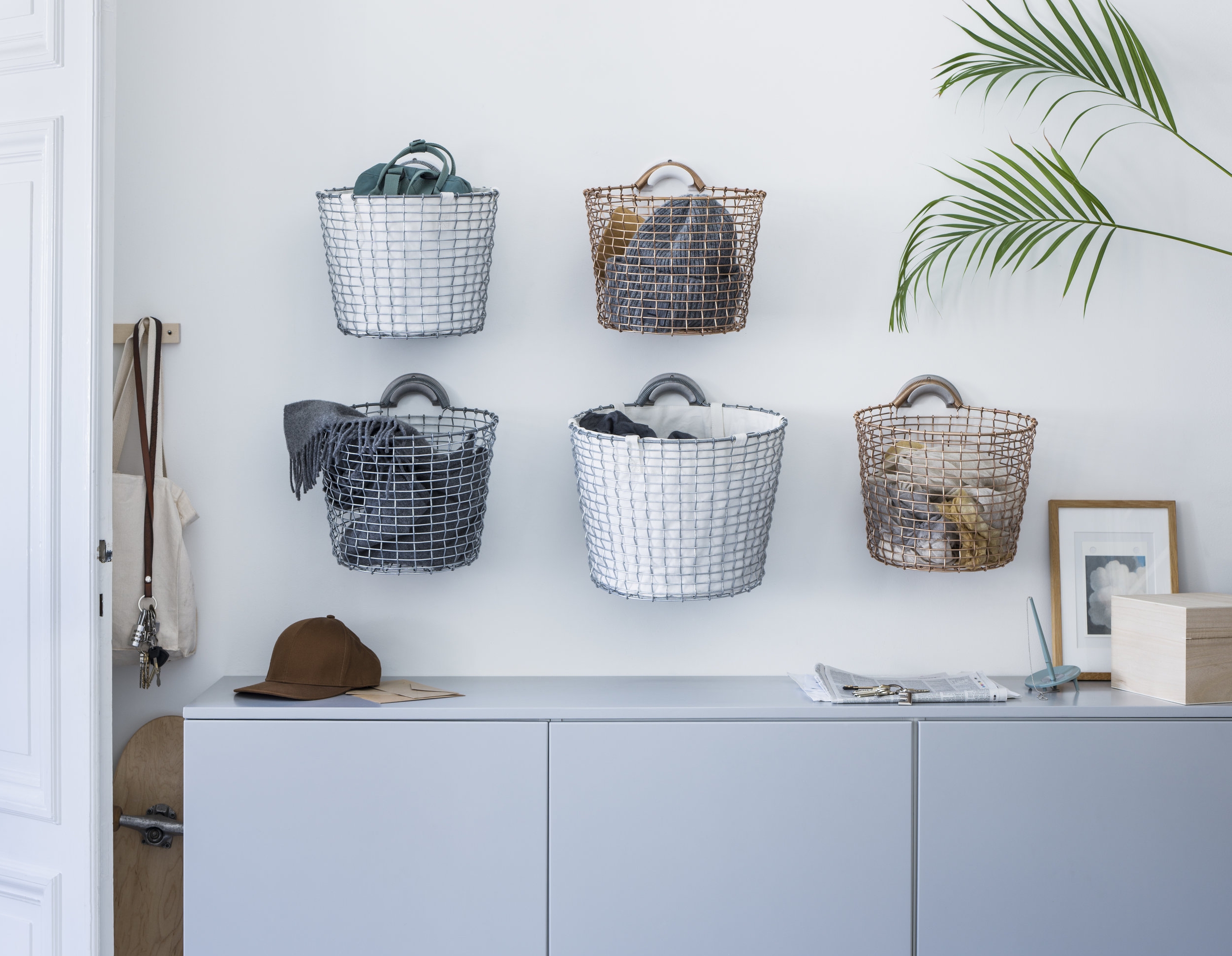 Bin 16 & 24, Basket liners hallway.jpg