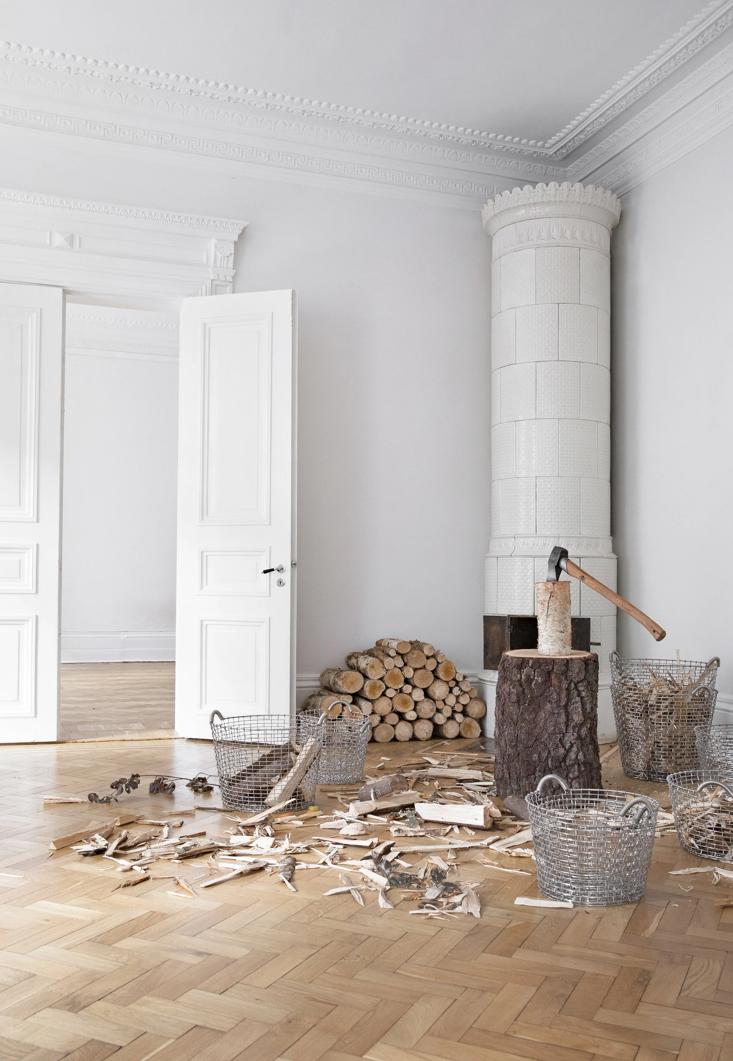 Fireplace and log basket inspiration