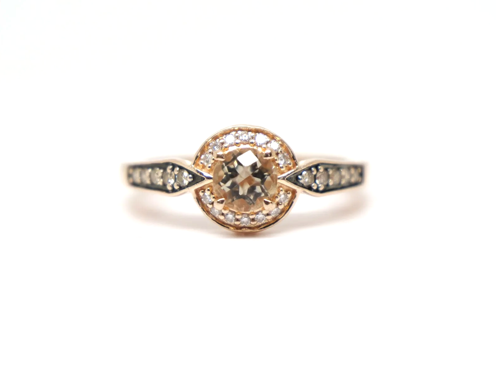 Le Vian Smoky Quartz, Vanilla and Chocolate Diamond Ring