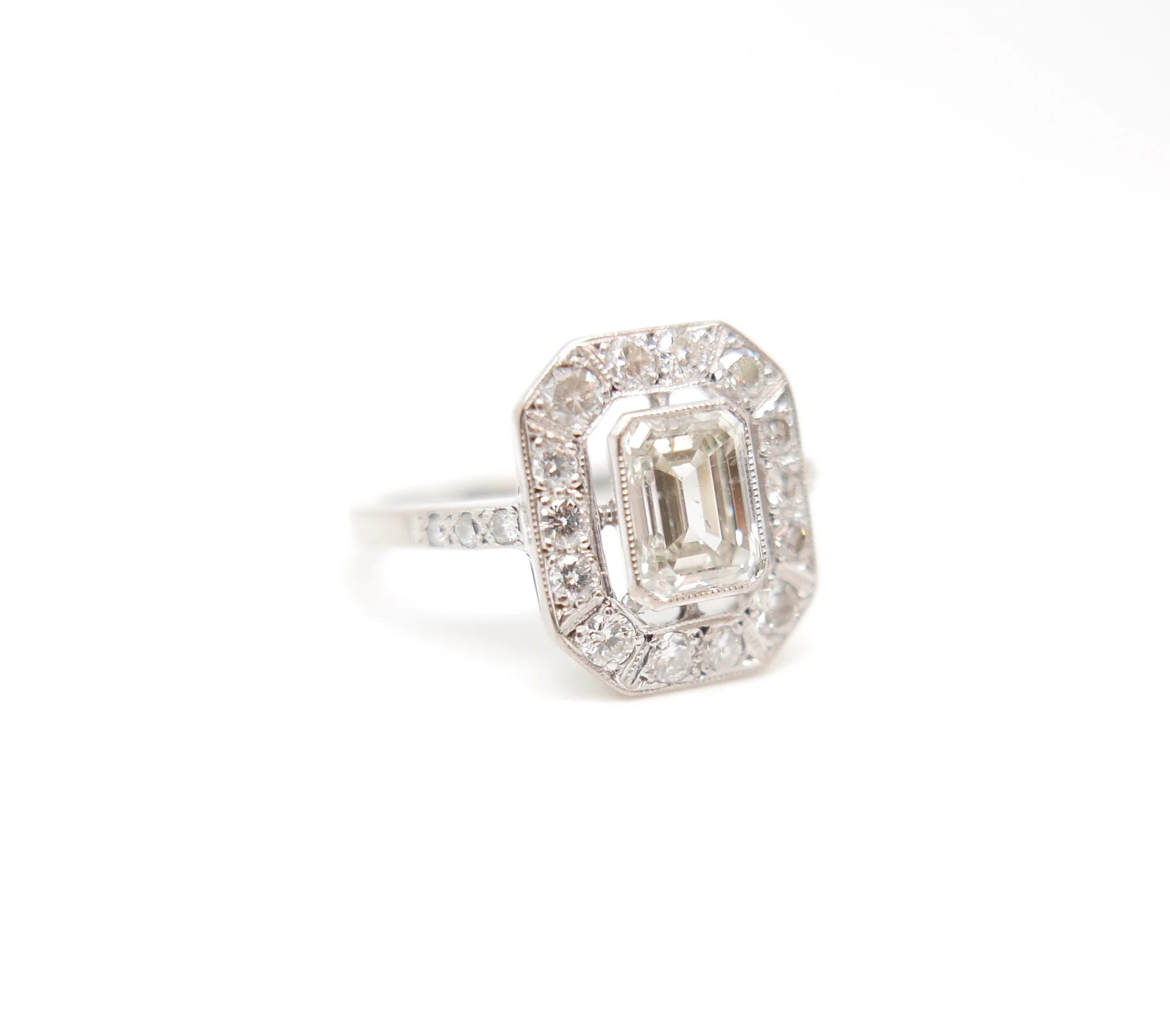 Emerald Cut Vintage Engagement Ring