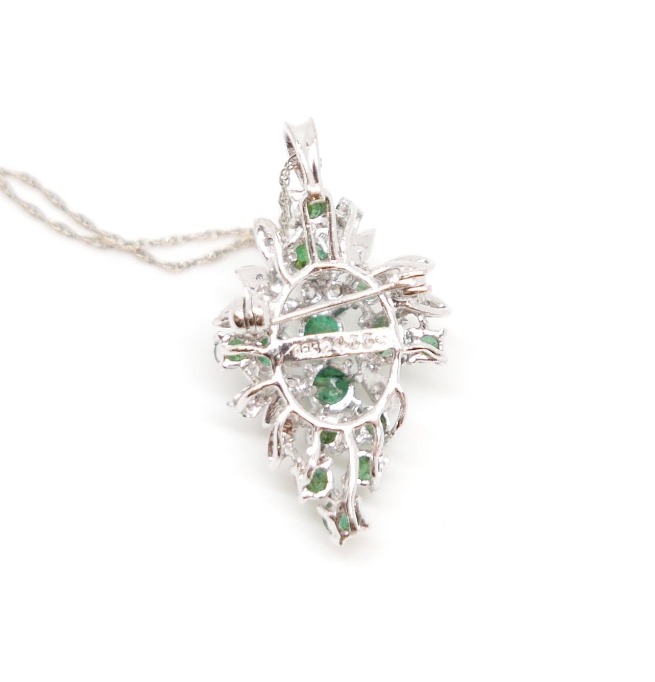 vintage emerald necklace for sale