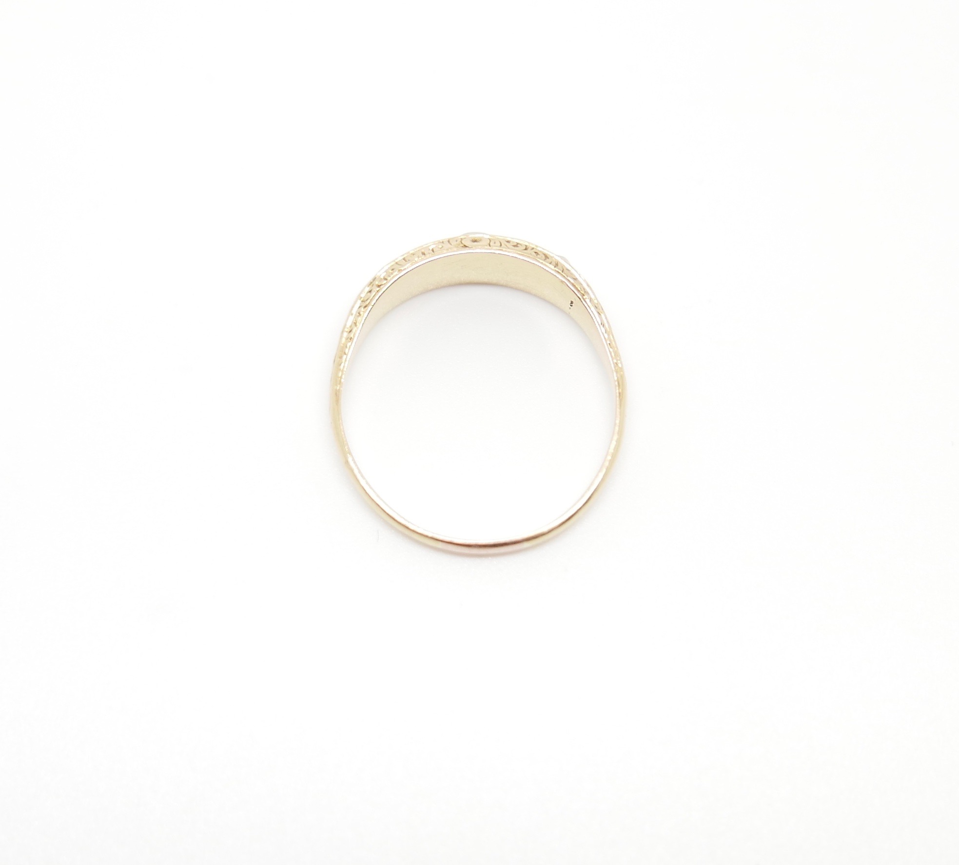 Coral and Pearl Victorian Ring