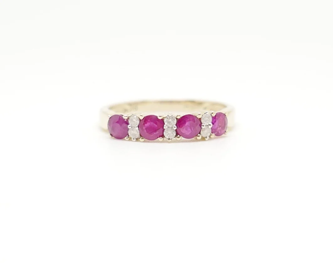 Ruby &amp; Diamond Ring in 9ct Gold