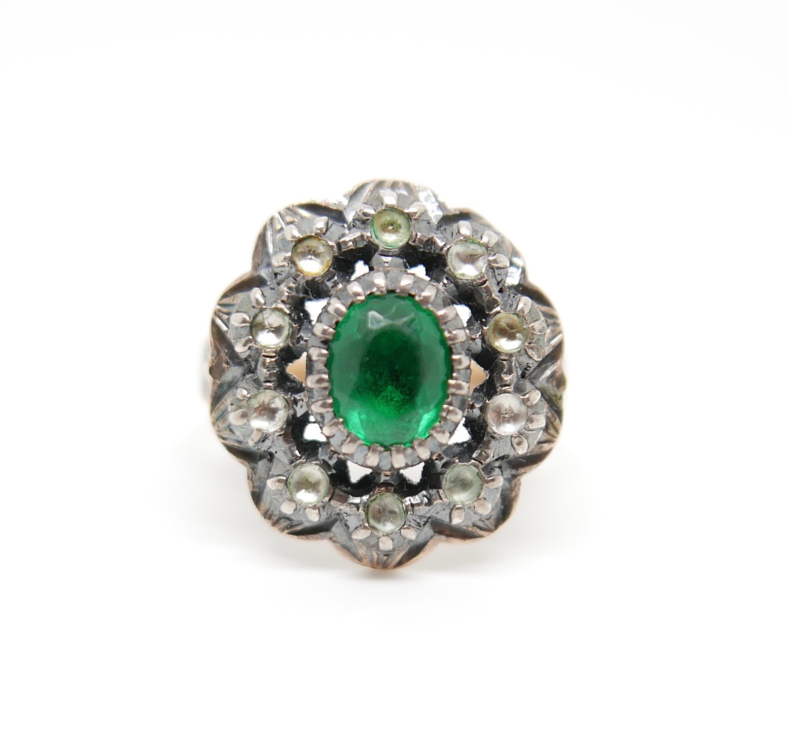 French Emerald Ring Antique