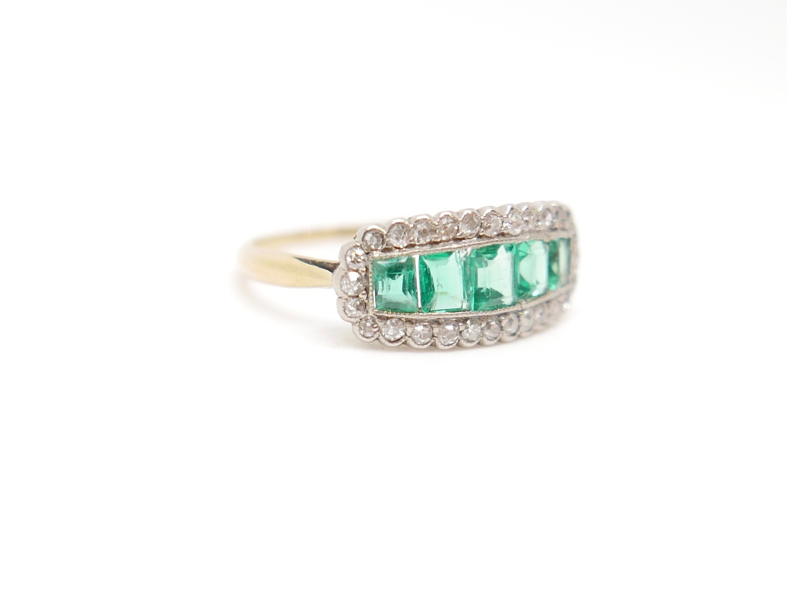 Art Deco and Emerald Ring