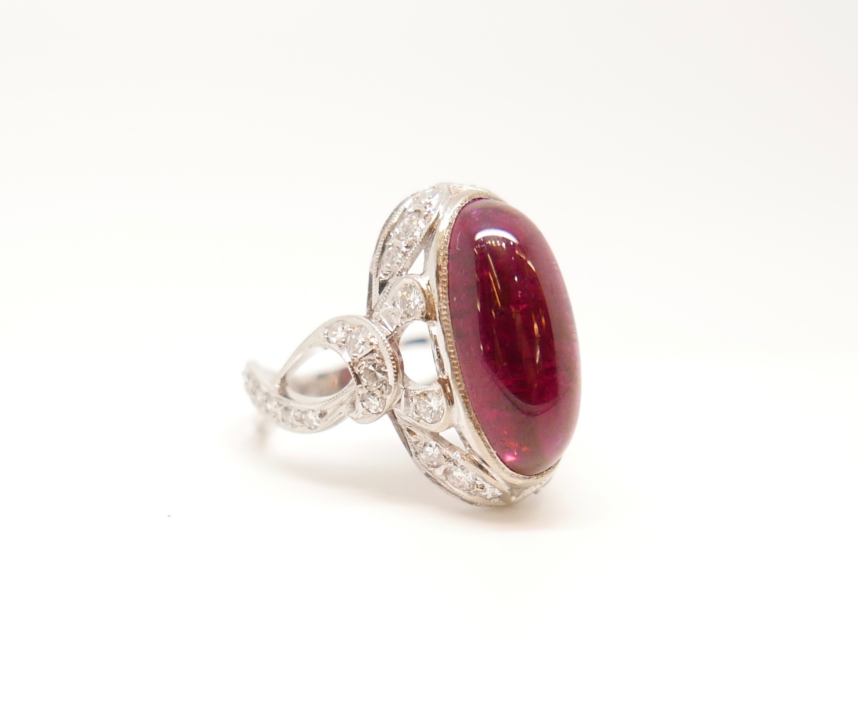 Rubellite Vintage Dress Ring