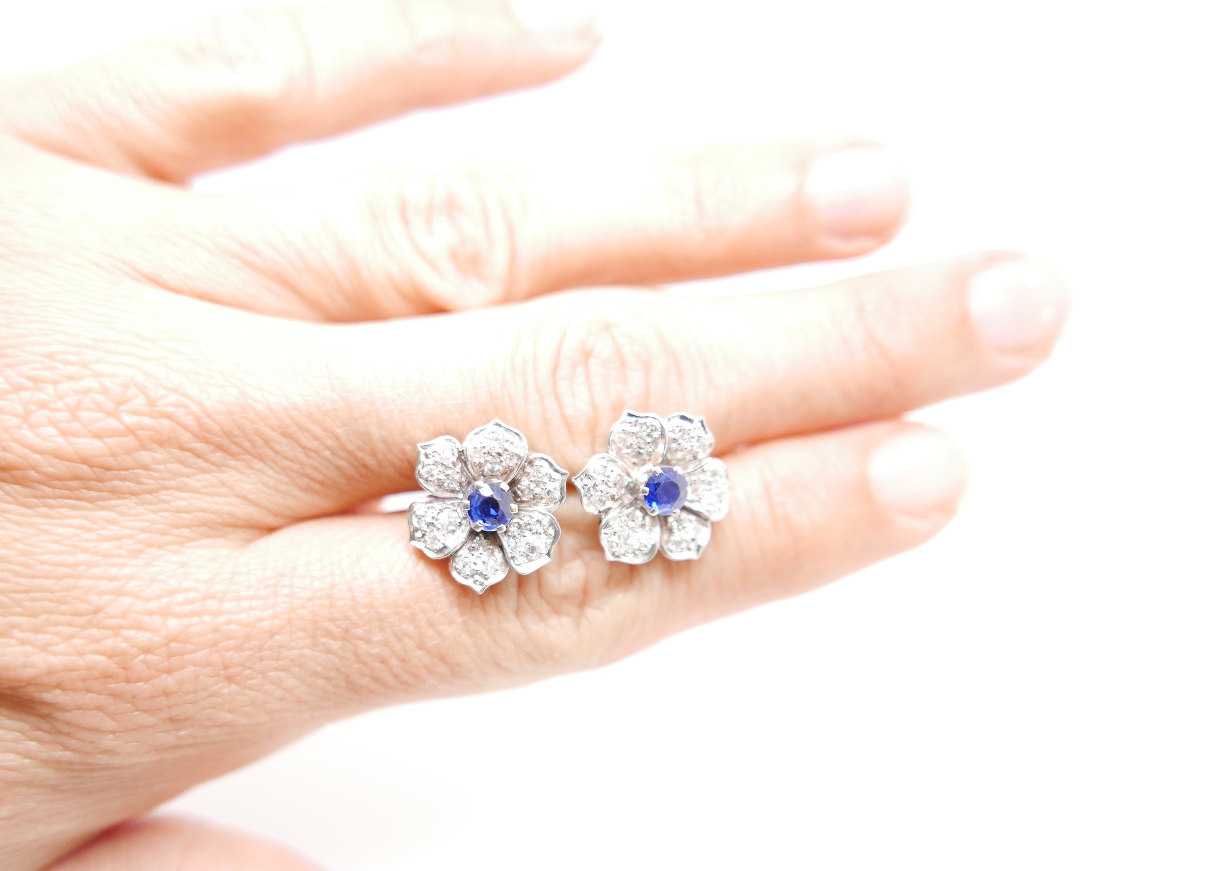 vintage diamond earrings for sale