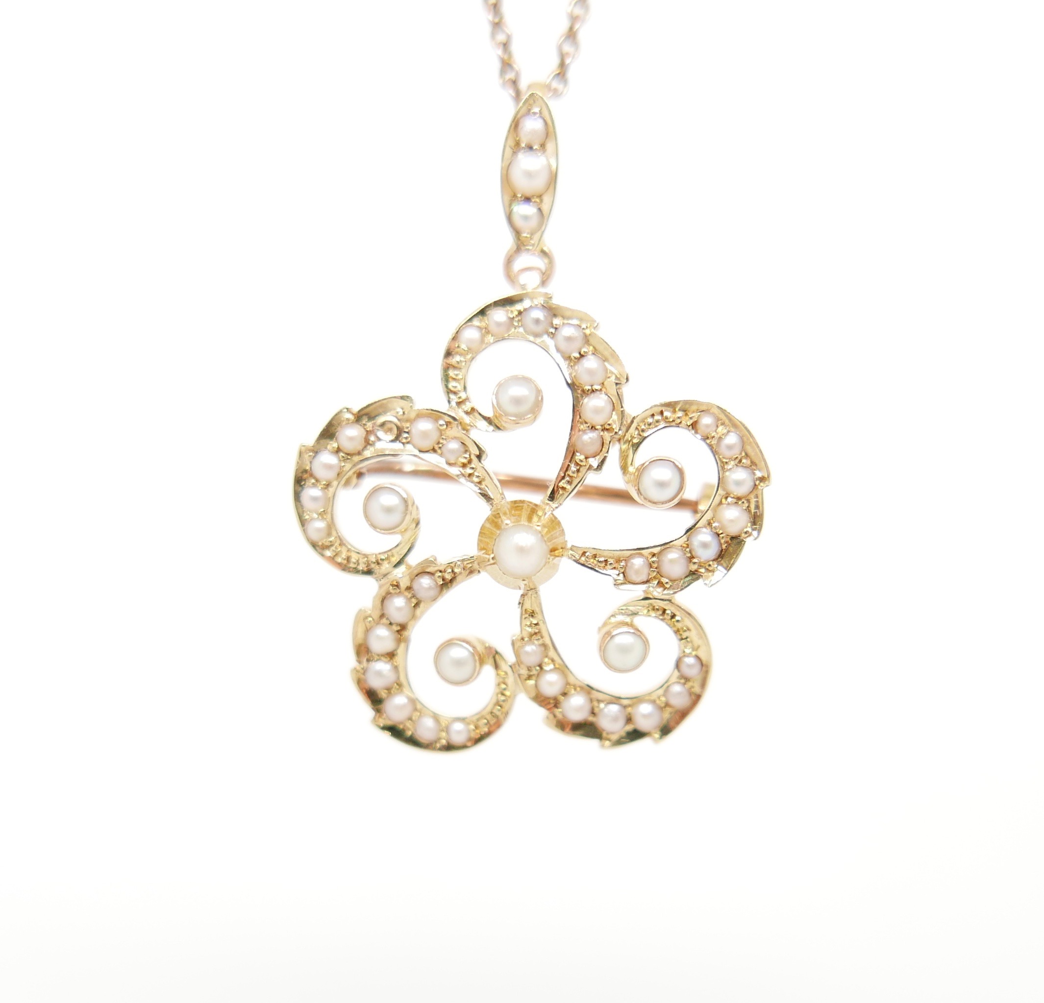 Victorian Split Pearl Necklace