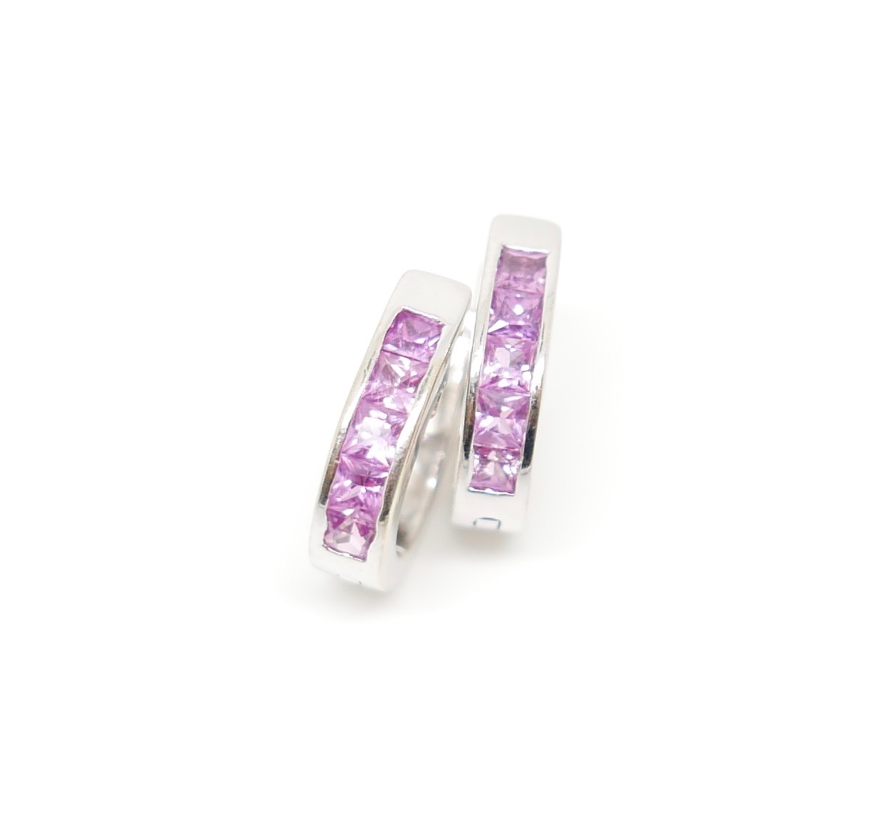 pink sapphire earrings