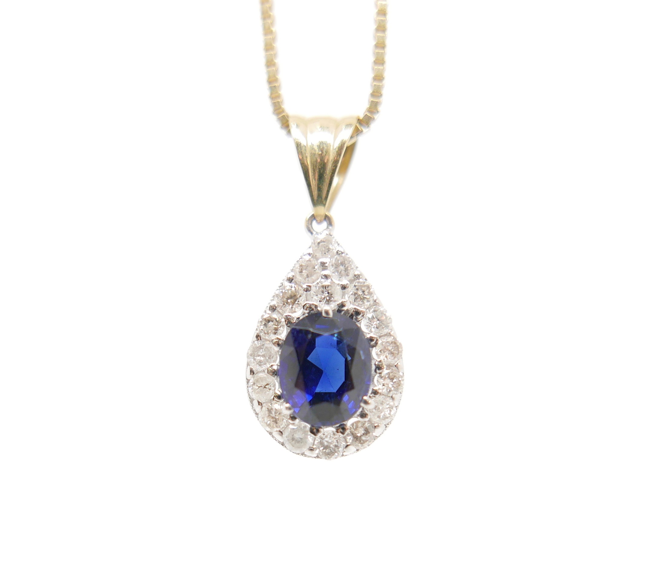 sapphire and diamond necklace