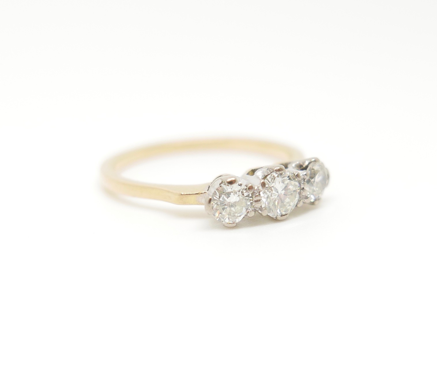 vintage diamond trilogy ring