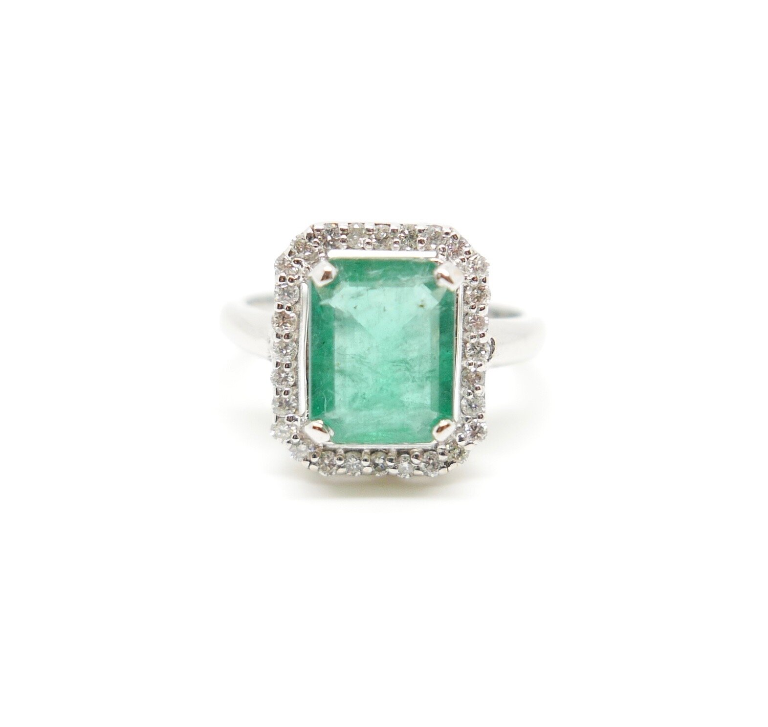 vintage emerald engagement