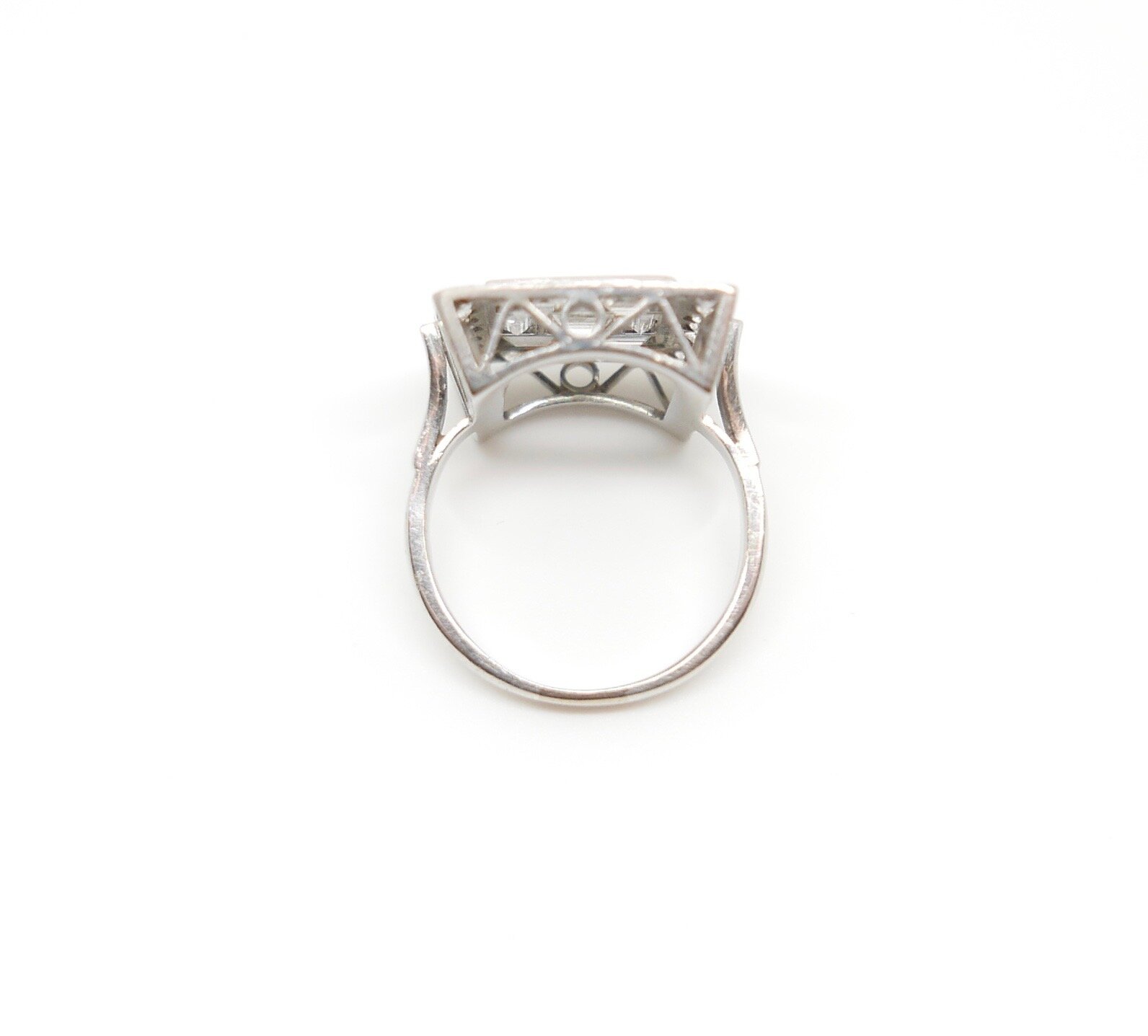 engagement ring art deco style vintage