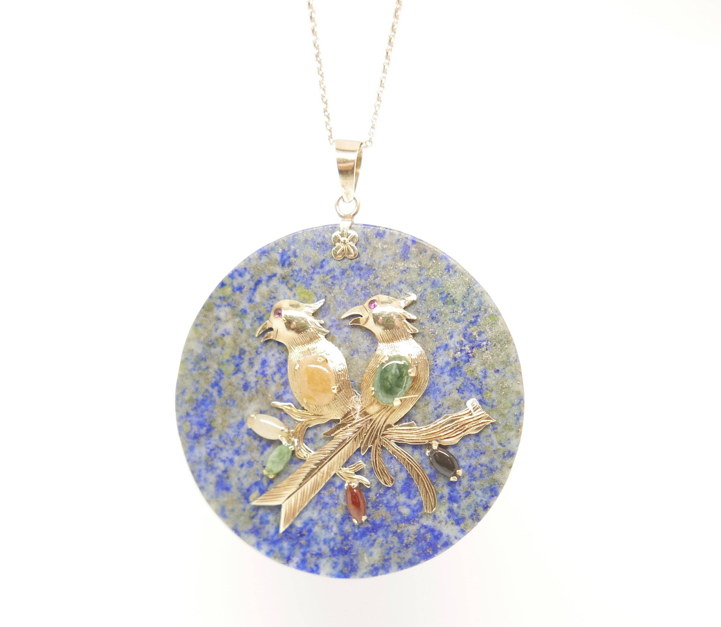 antique necklace lapis