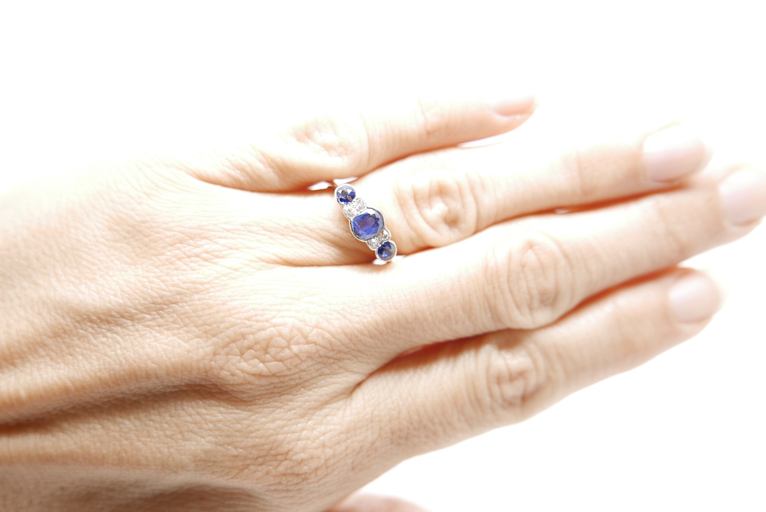 art deco sapphire ring