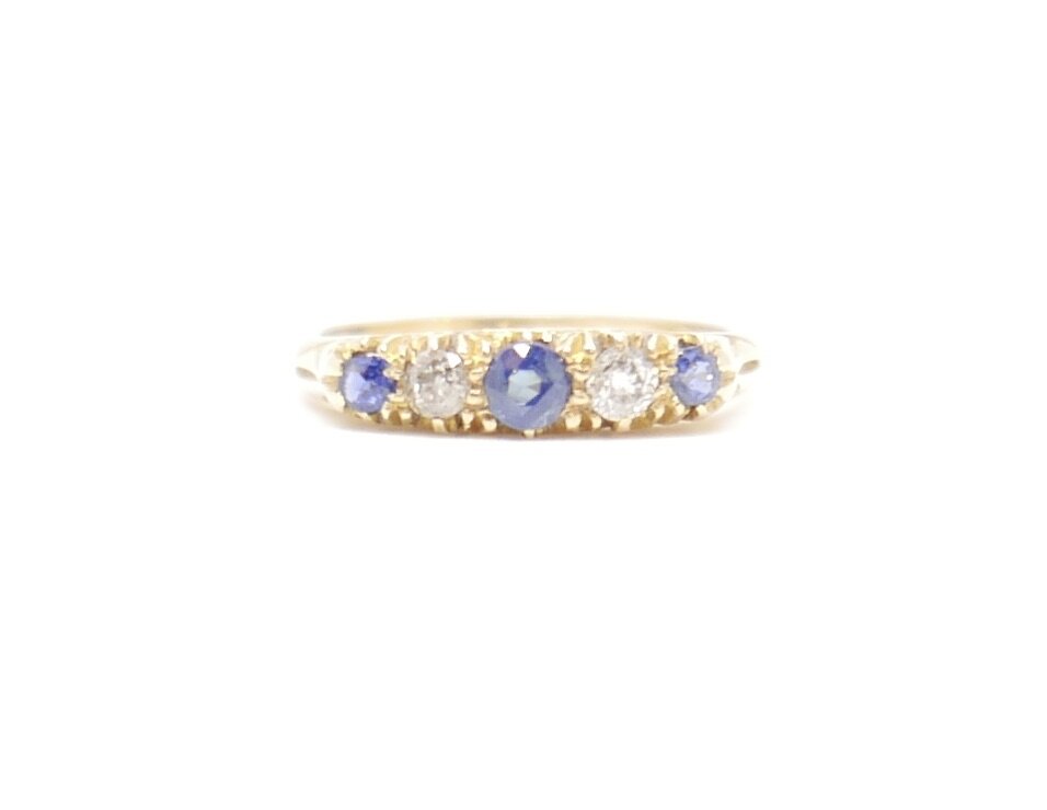antique sapphire diamond ring