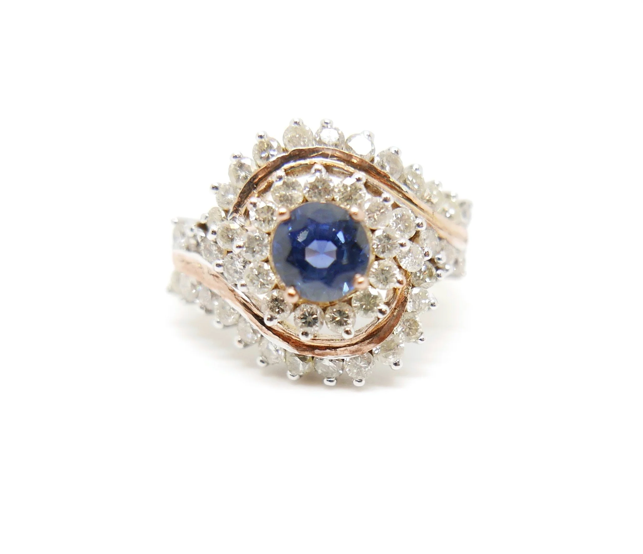 Sapphire and Diamond Ring in 18ct Gold