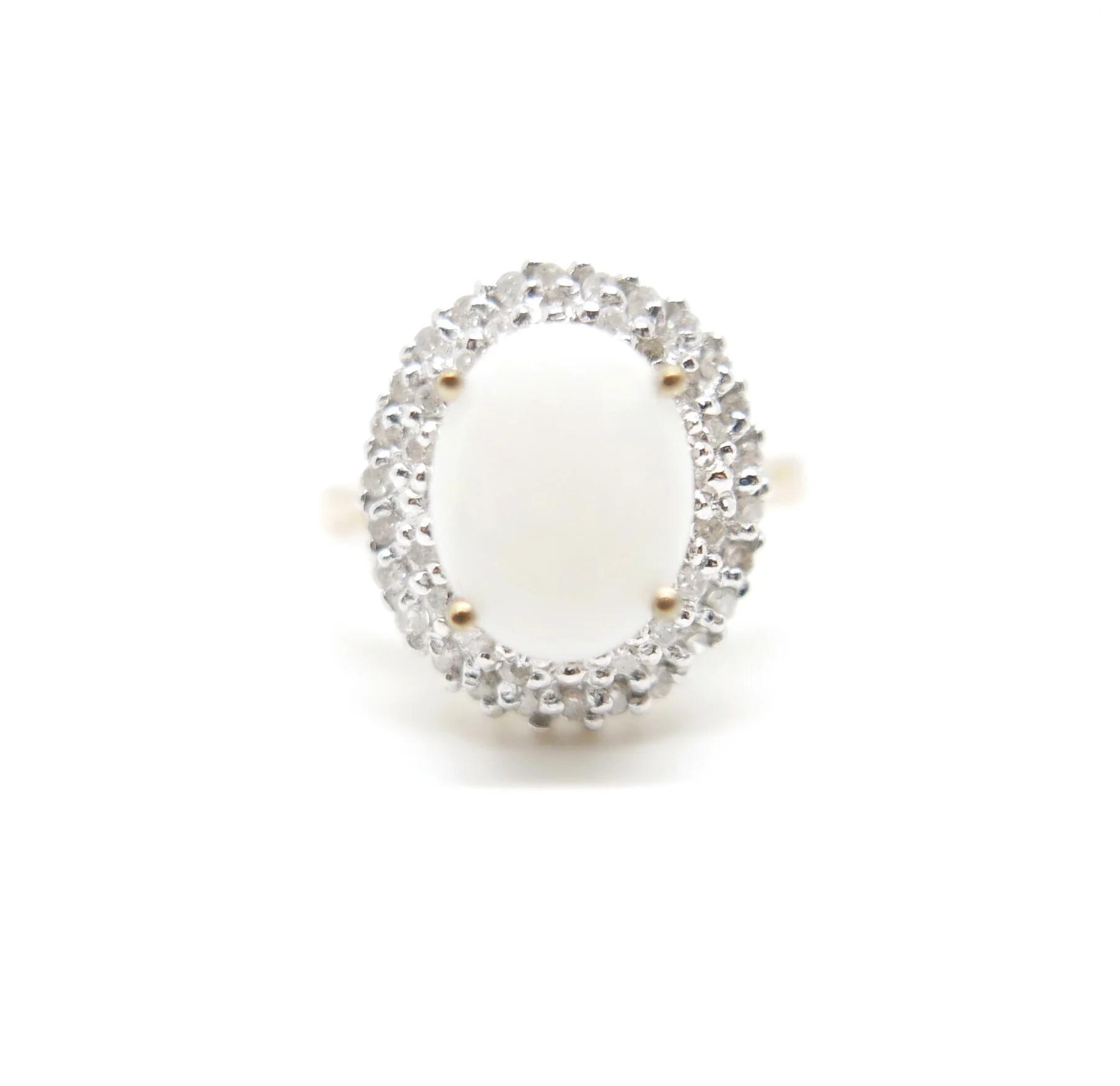 Opal and Diamond Ring in 9ct Gold