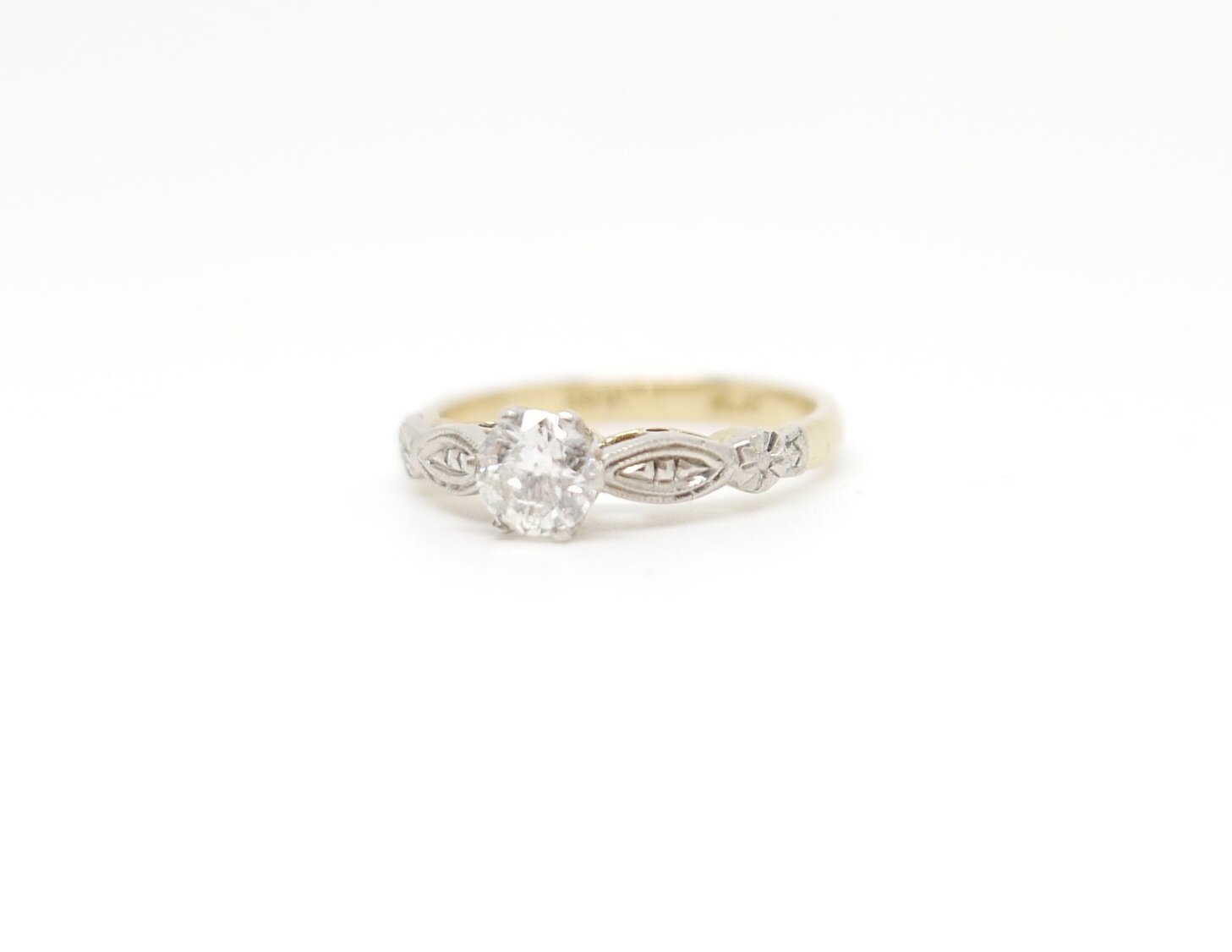 vintage diamond solitaire ring