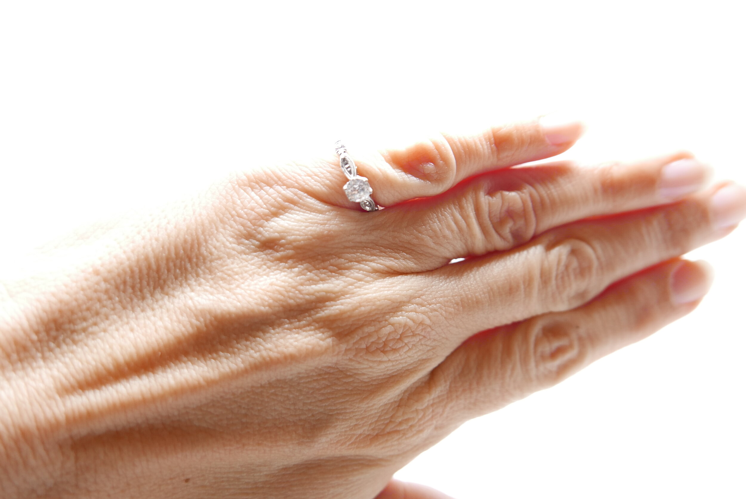 solitaire diamond ring vintage