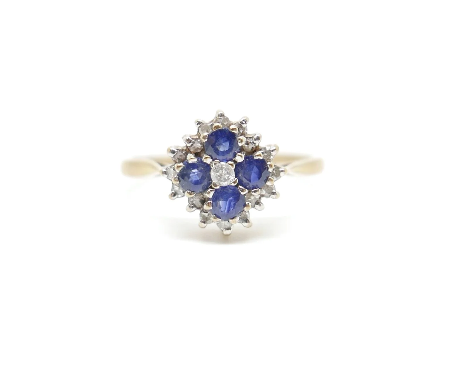 Sapphire and Diamond Ring in 9ct Gold