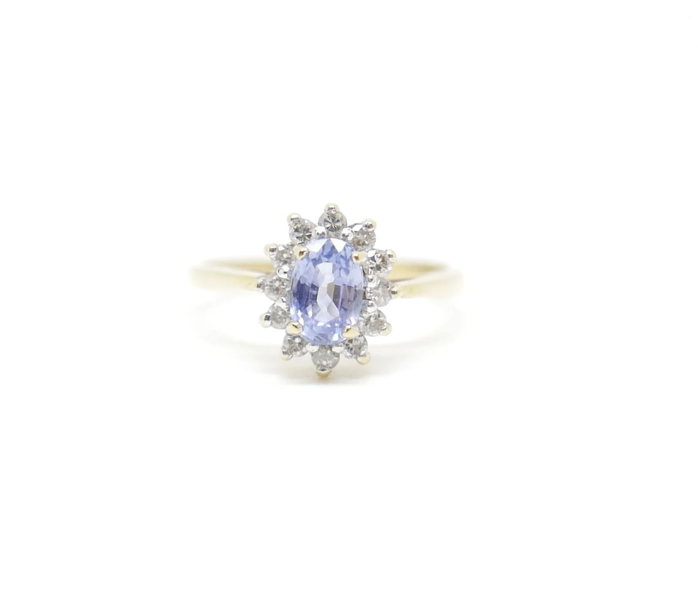 Ceylon Sapphire &amp; Diamond Ring in 18ct Gold