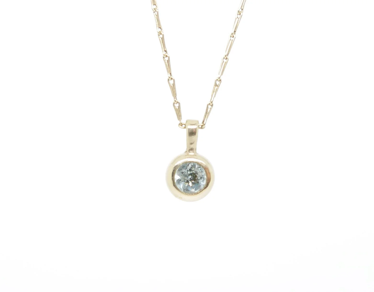 blue topaz pendant