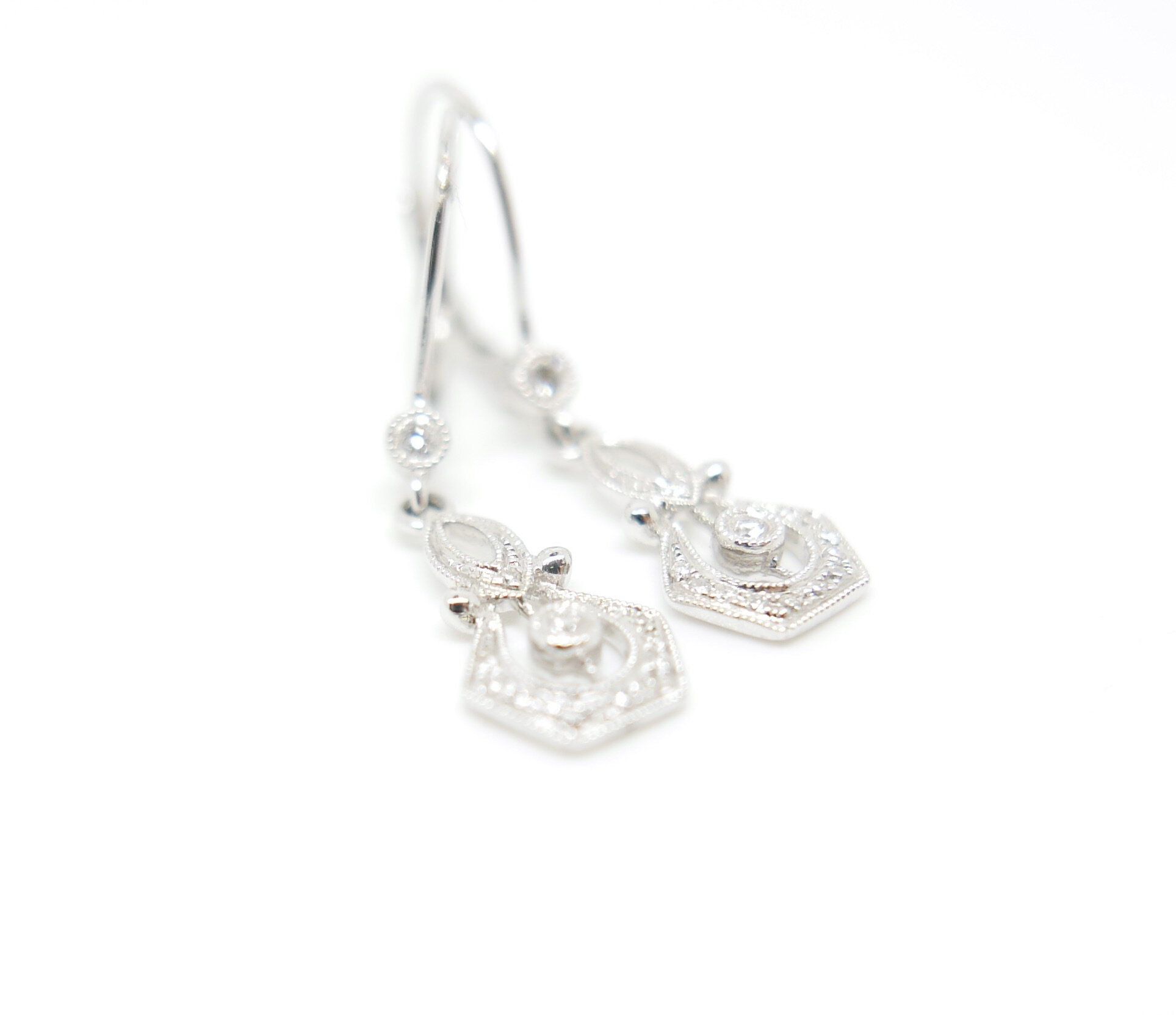 vintage diamond earrings