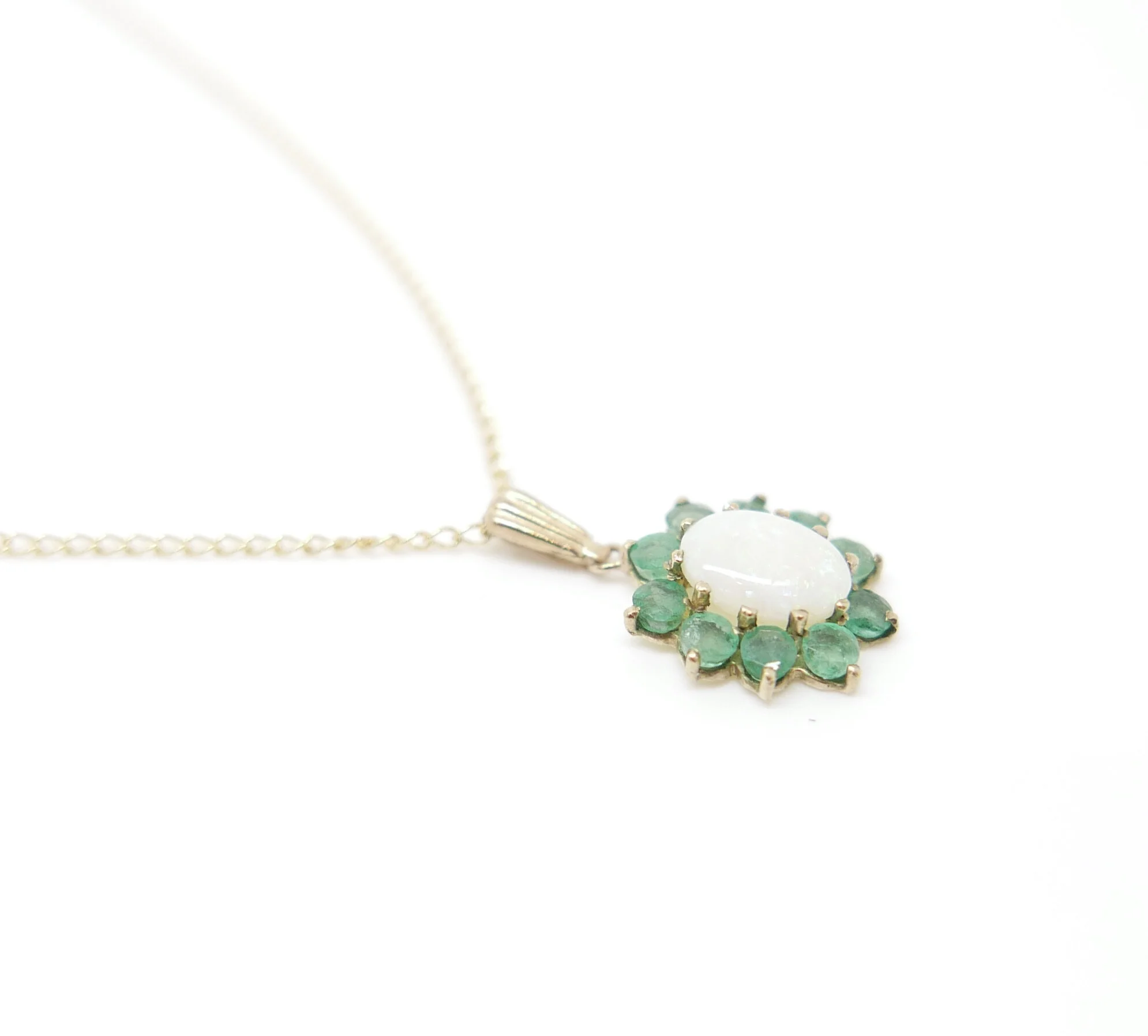 vintage emerald necklace