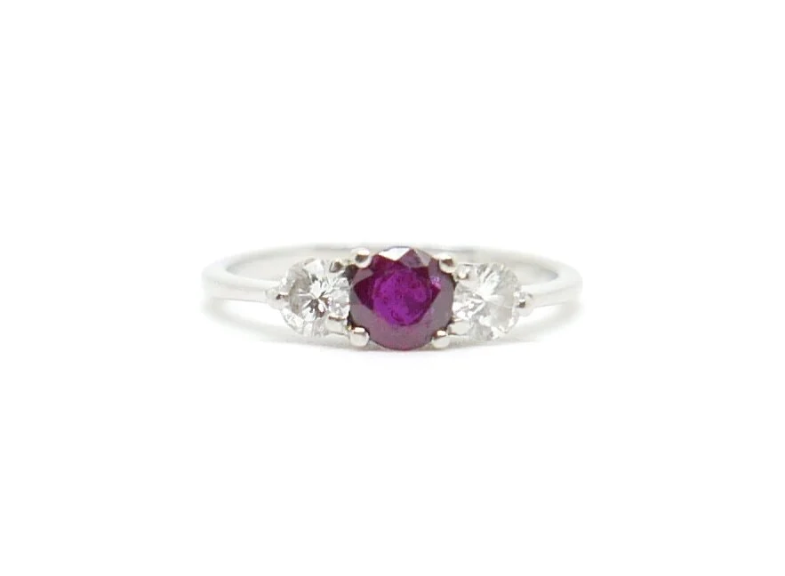 Ruby &amp; Diamond Ring in Platinum