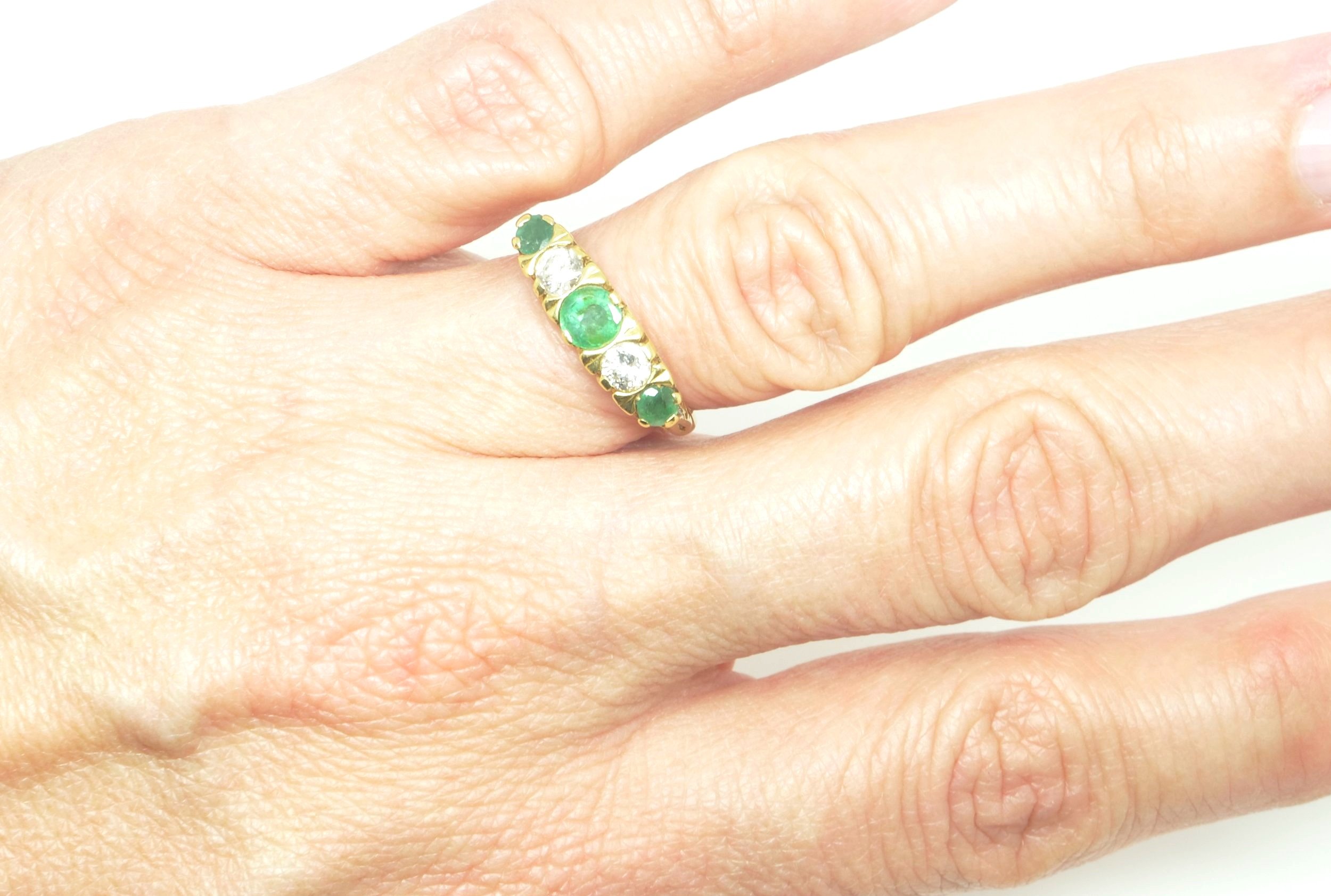 Antique Edwardian Emerald Diamond Engagement Ring - Antique Jewelry | Vintage  Rings | Faberge EggsAntique Jewelry | Vintage Rings | Faberge Eggs