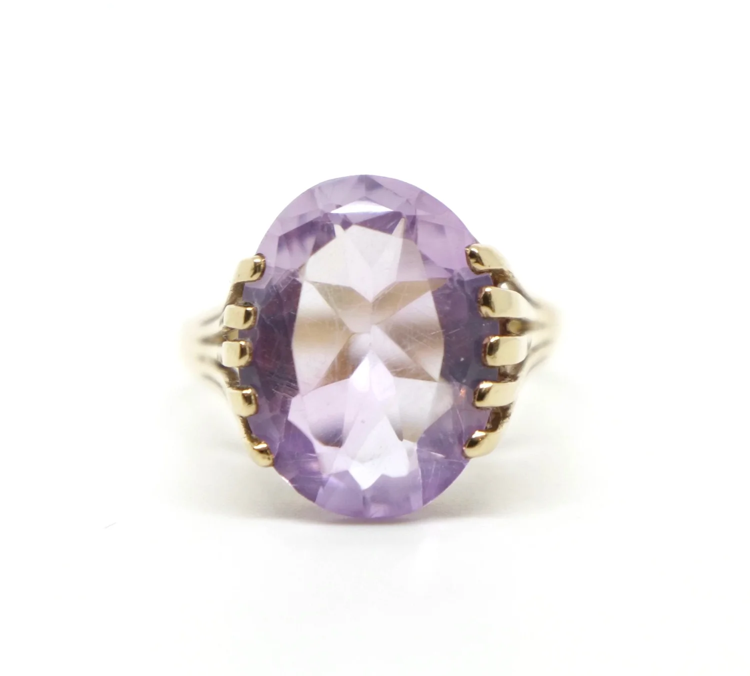 Vintage Amethyst Cocktail Ring in 9ct Gold Vintage Jewellery
