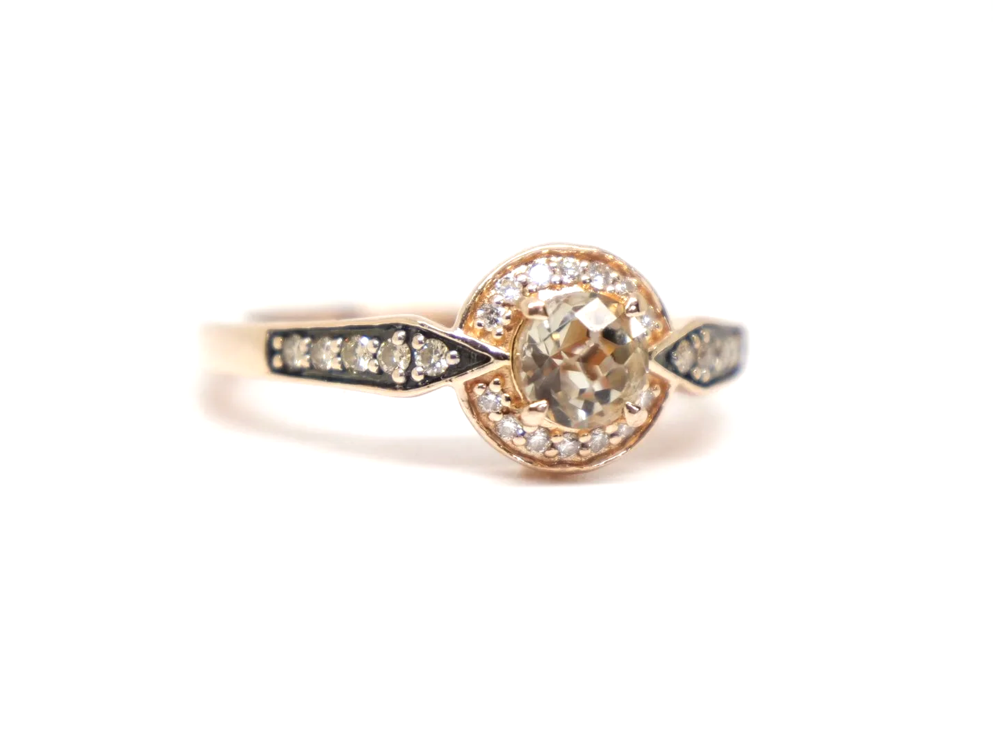 Le Vian Smoky Quartz, Vanilla and Chocolate Diamond Ring