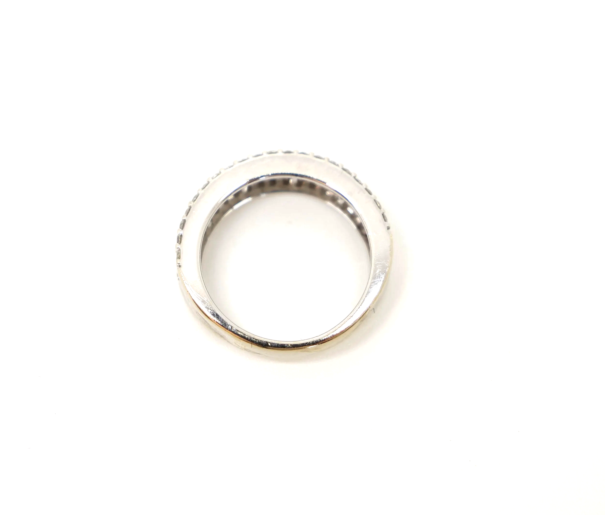 18ct gold 1ct diamond wide band eternity ring