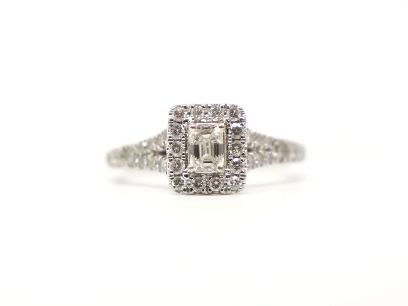 Platinum Diamond Cluster Ring