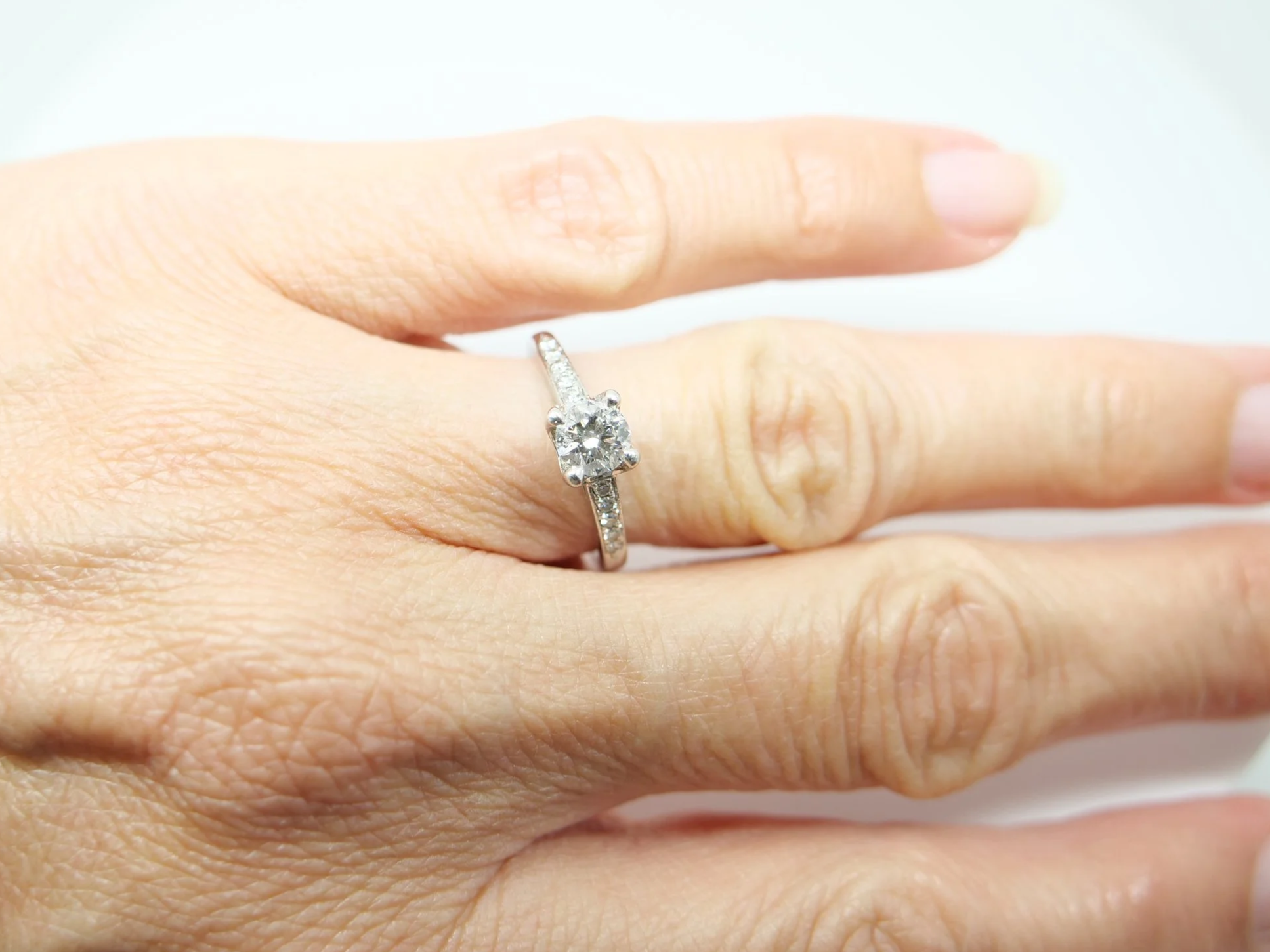 Platinum Diamond Solitaire Ring