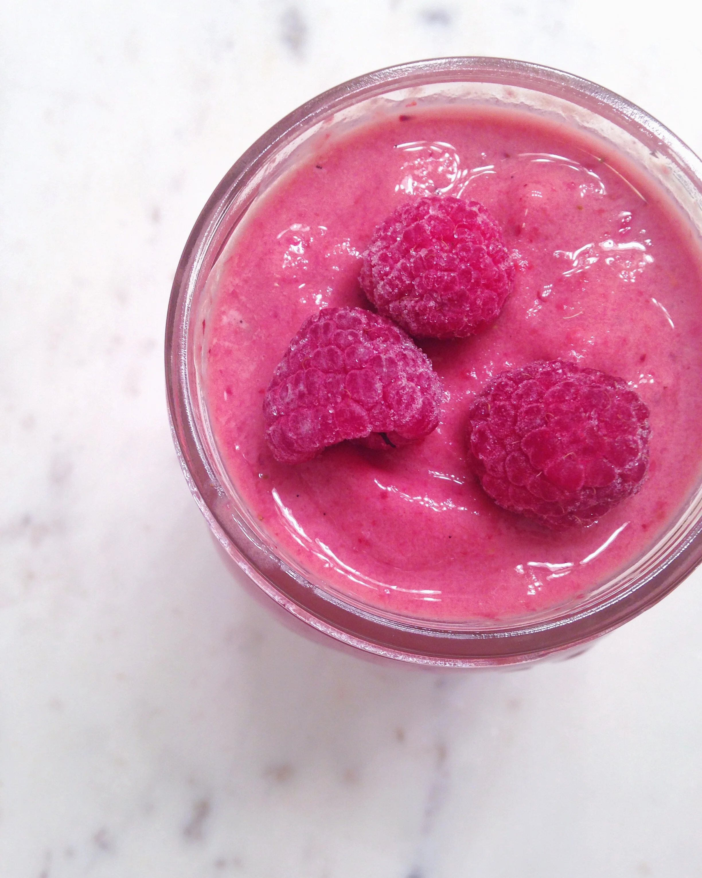 Raspberry Strawberry Smoothie