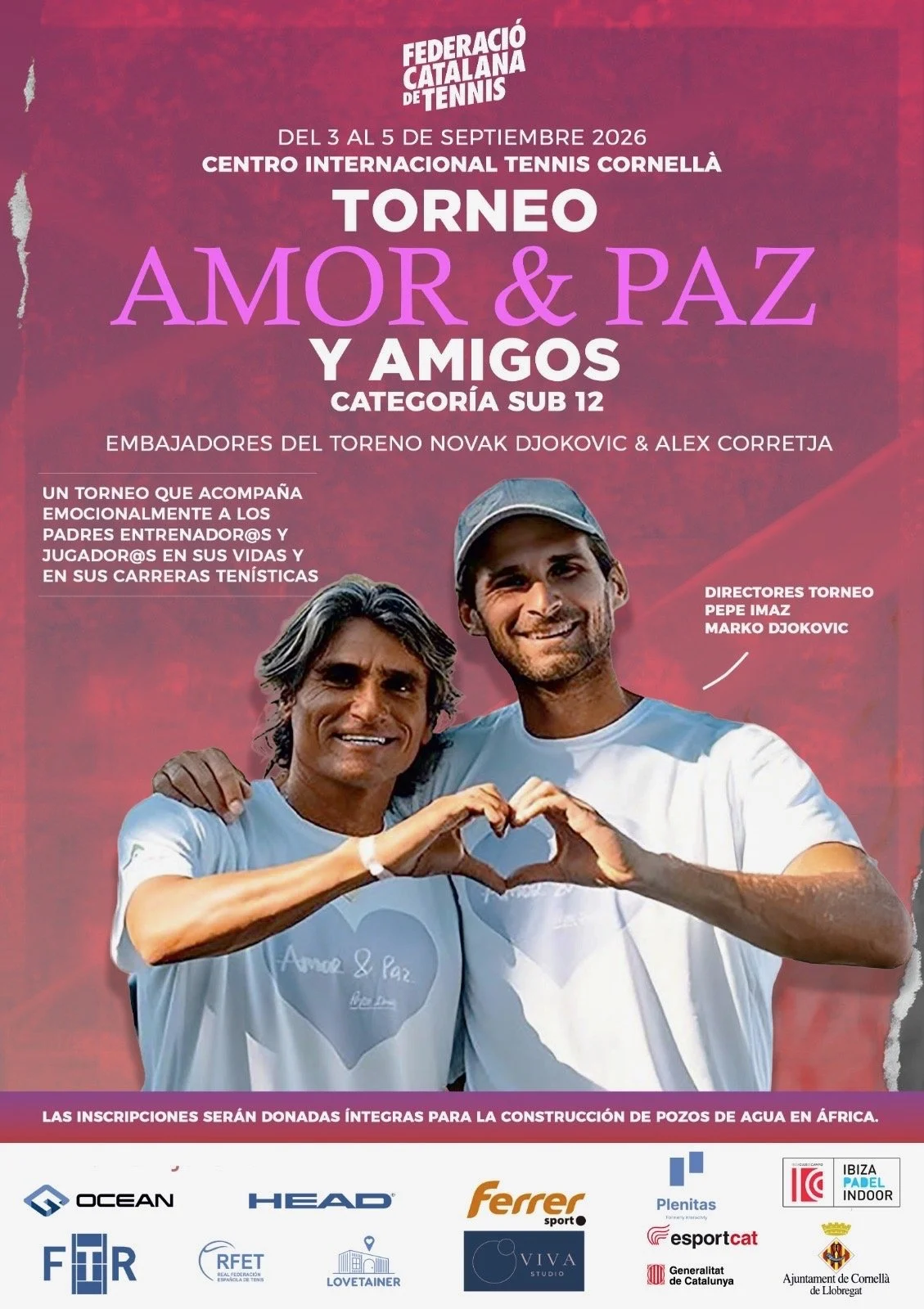 PRESENTATION OF THE LOVE, PEACE AND FRIENDS TOURNAMENT, DURING THE CONDE DE GODÓ TOURNAMENT IN BARCELONA