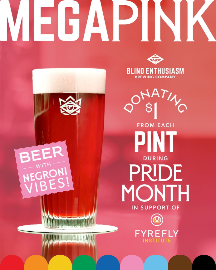 Now Pouring for PRIDE!