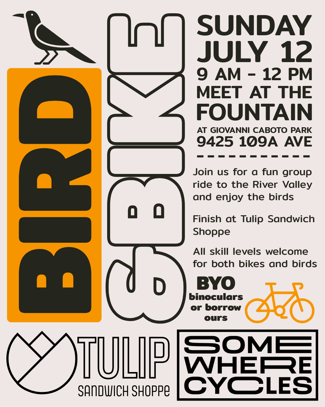 Bird &amp; Bike with Somewhere Cycles