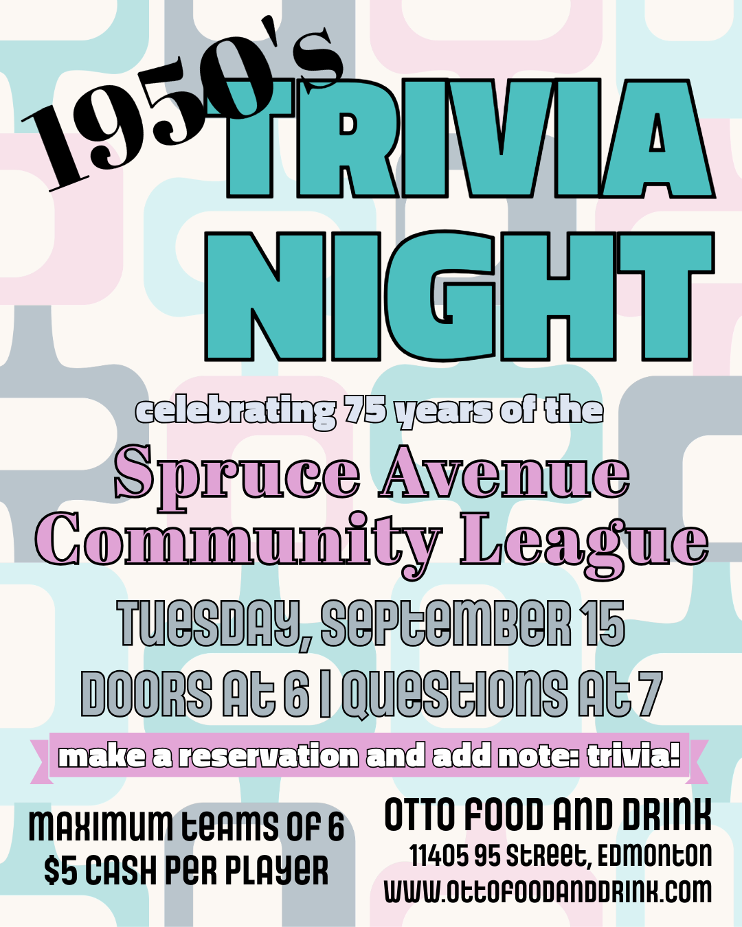 1950's Trivia Night