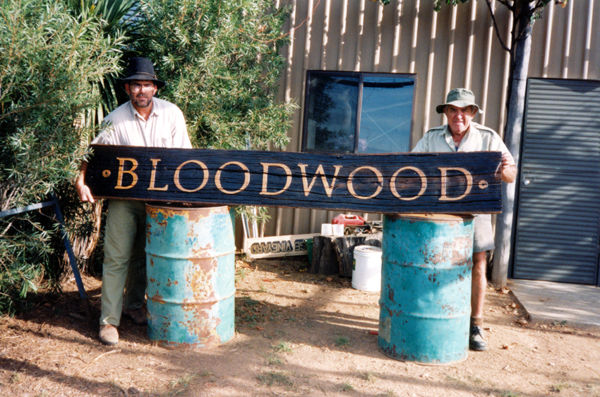 Yours Unruly and Roy with the new sign