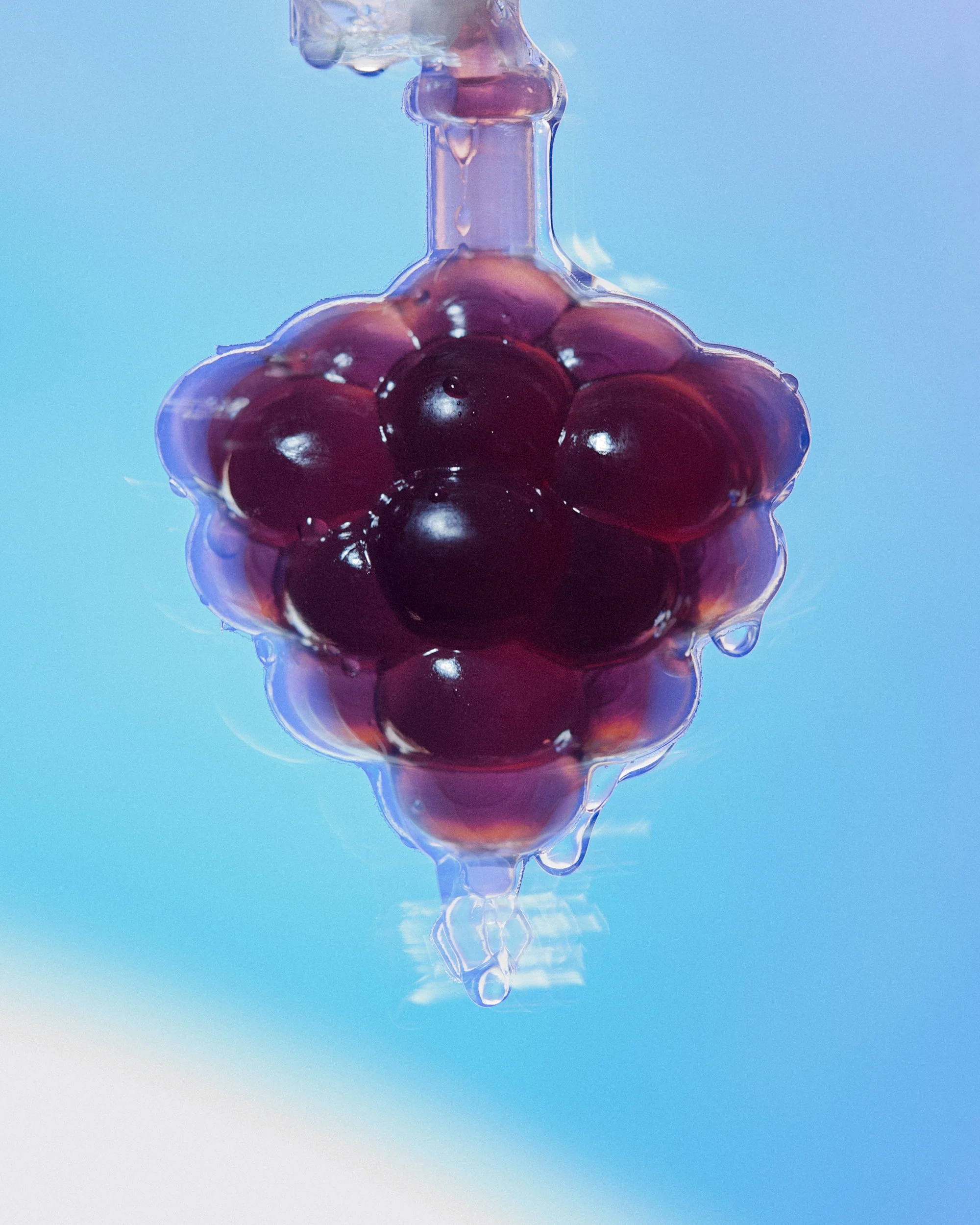 Grape on Blue Slight Movement