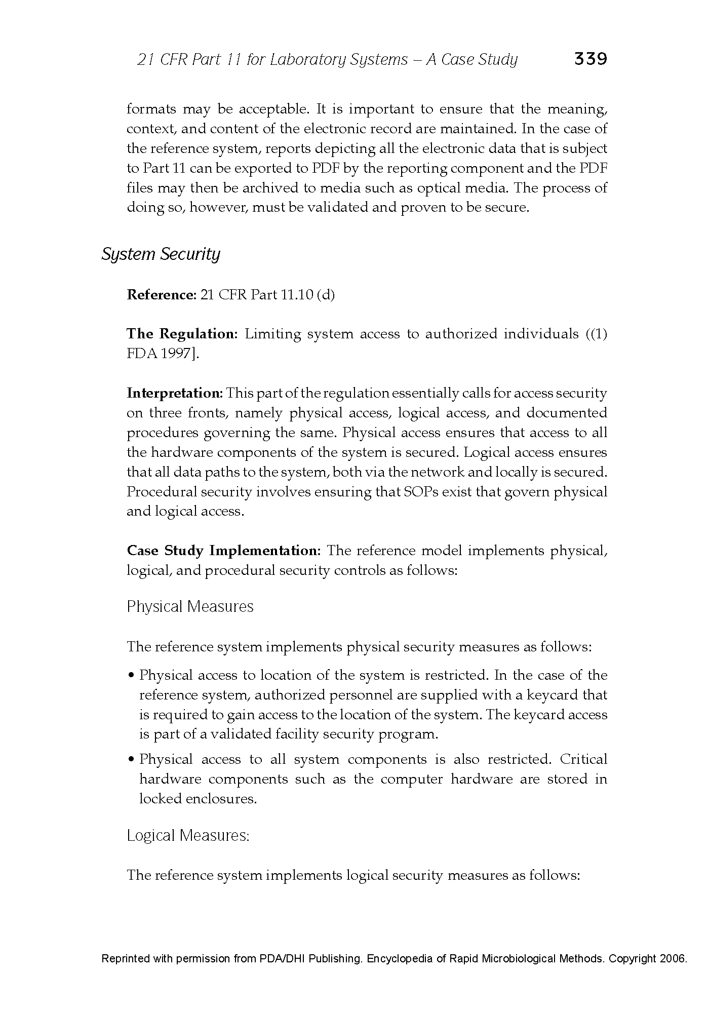 21 CFR Part 11 - Case Study Published in the Encyclopedia of Rapid Microbiological Methods - Volume 1, DHI Publishing_Page_17.png