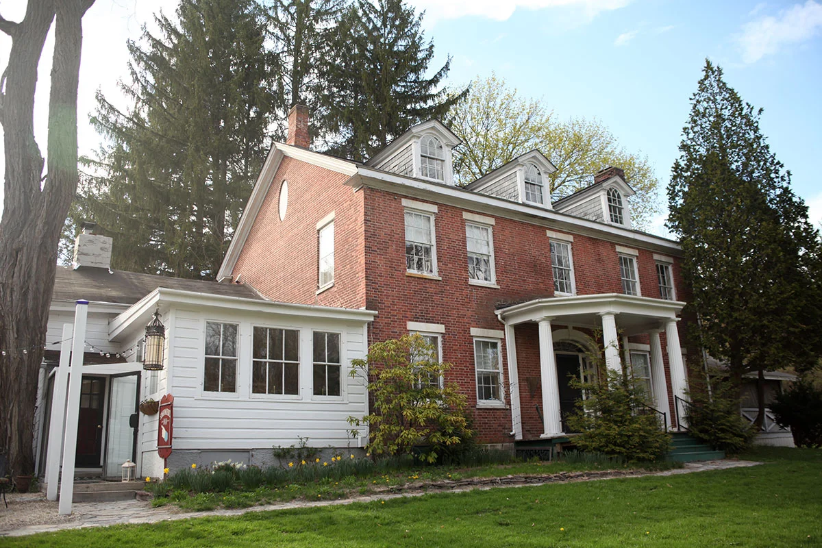 Race Brook Lodge: The Coach House, early Spring, view from Undermountain Rd. (Route 41)