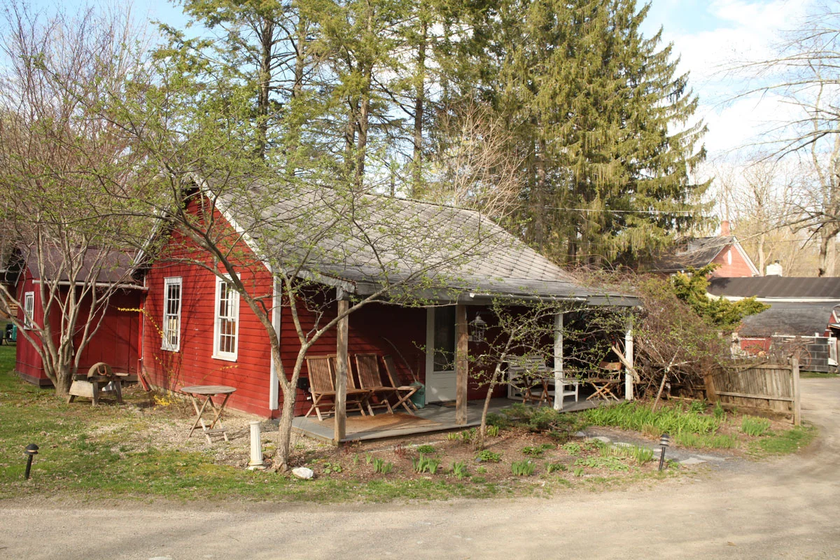 Race Brook Lodge: The Brook House, early Spring.